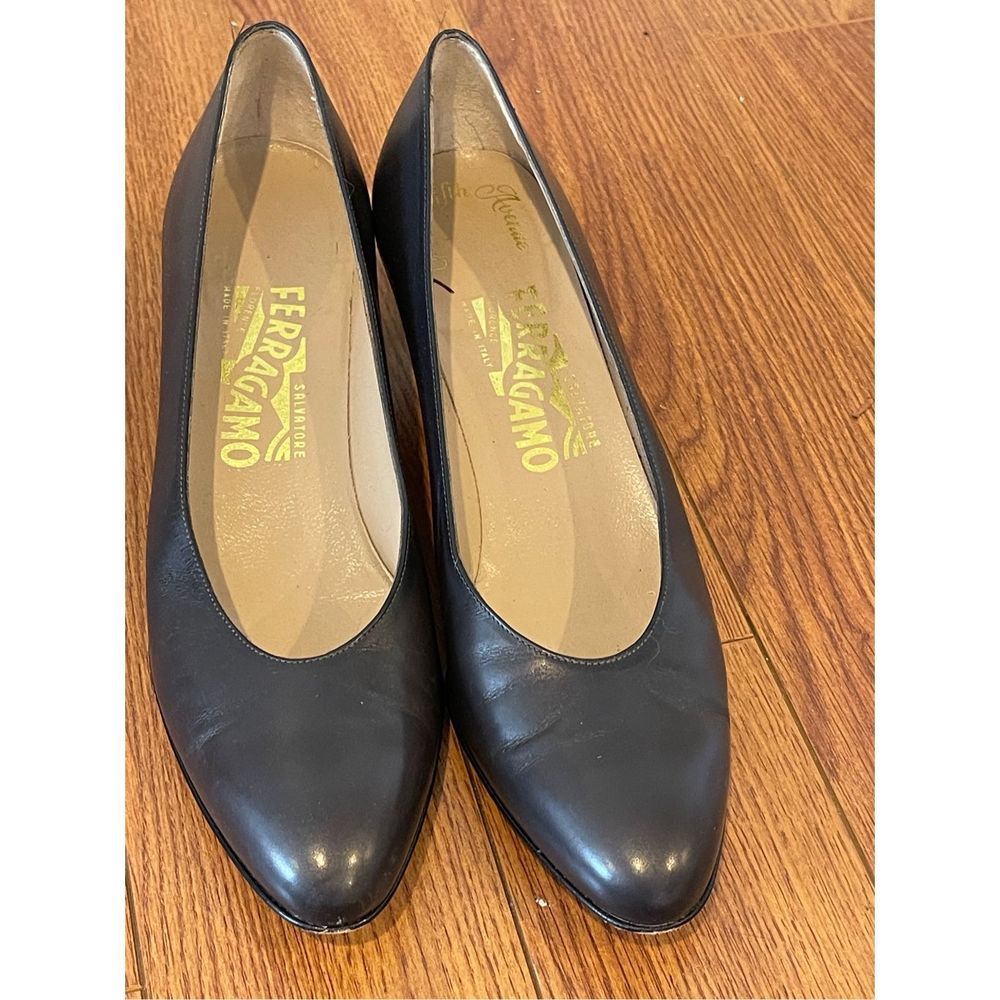 Salvatore Ferragamo Womens Shoes Leather Pump Vintage